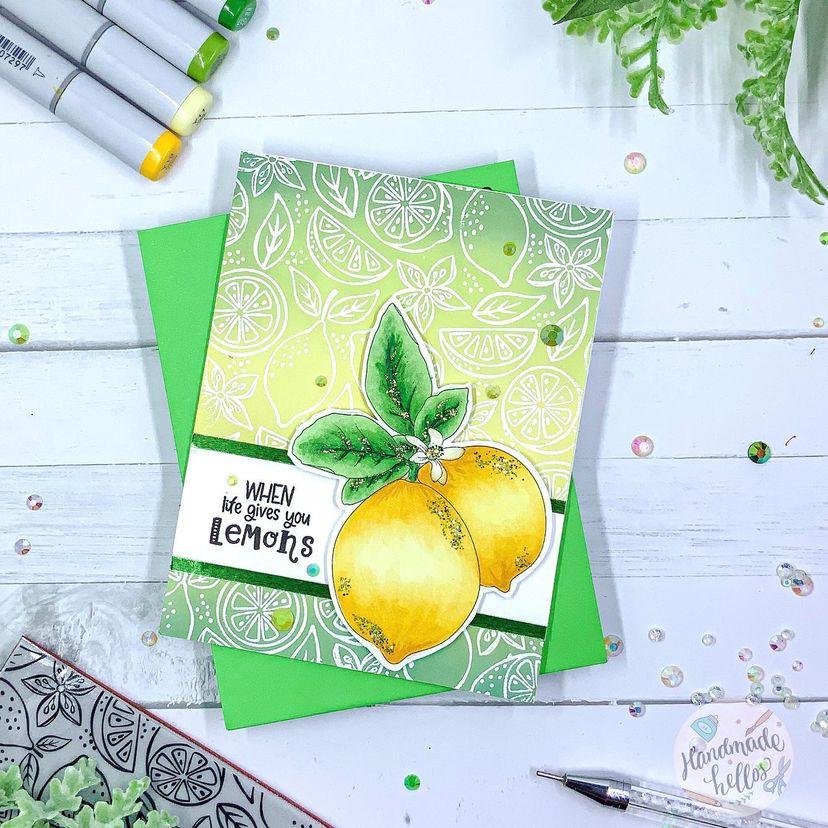 Lemons Digital Stamp - Alex Syberia Designs