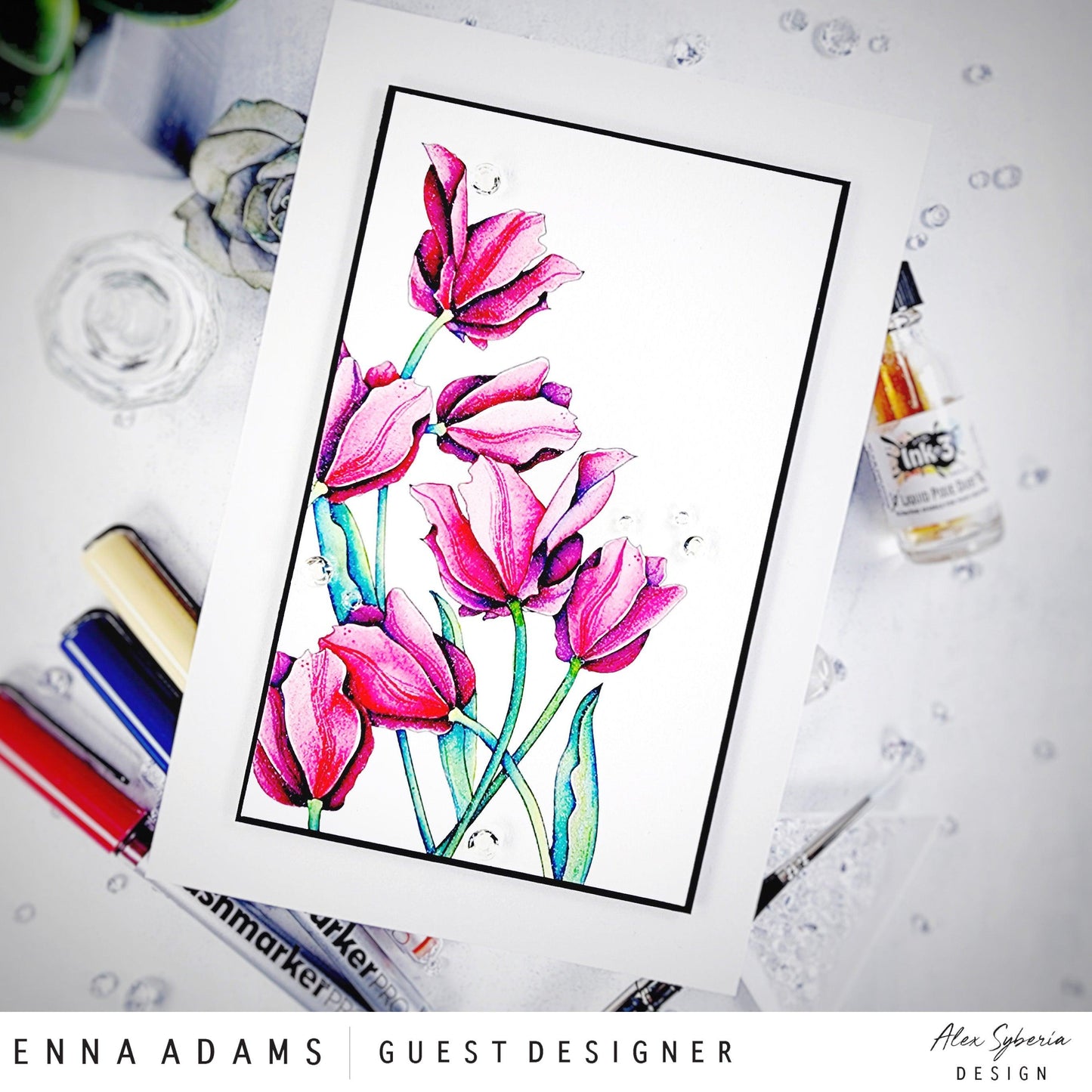 Tulips Digital Stamp Bundle - Alex Syberia Designs