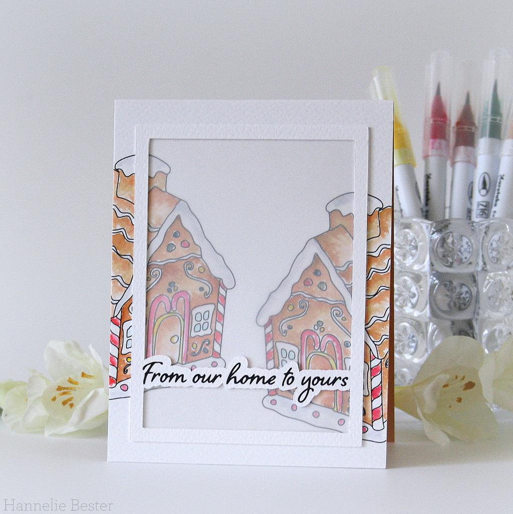 Gingerbread House Digital Stamp - Alex Syberia Designs