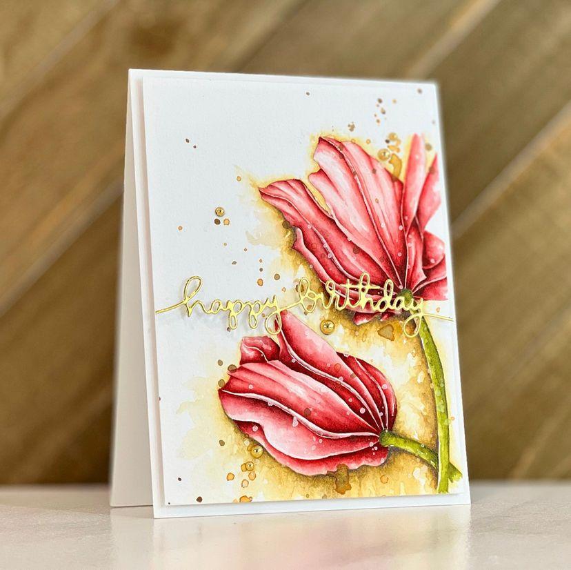 Tulip Close-up Digital Stamp - Alex Syberia Designs