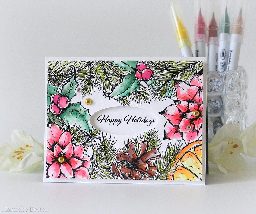 Christmas Frame Digital Stamp - alexsyberiadesigns
