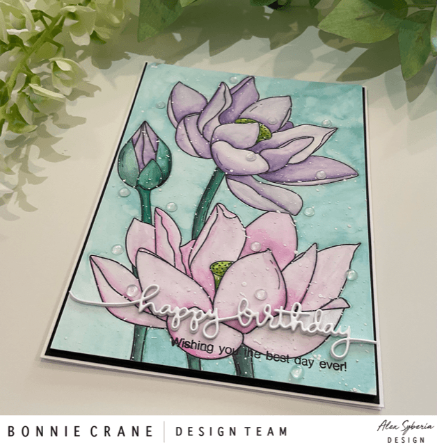 Lotus Digital Stamp - Alex Syberia Designs