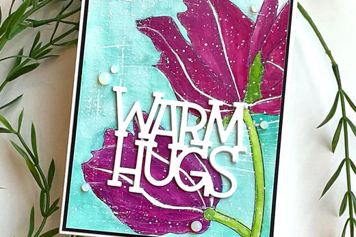 A Simple Water Colour featuring Alex Syberia Designs’ TULIP CLOSE UP digital stamp