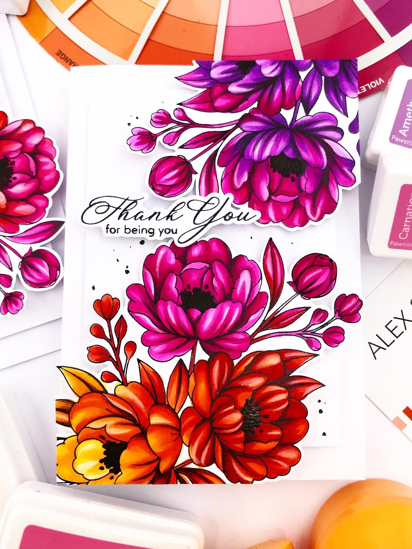 Lush Peony Bouquet Press+Foil Plate