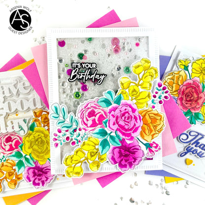 Birthday Bouquet Stencil Set