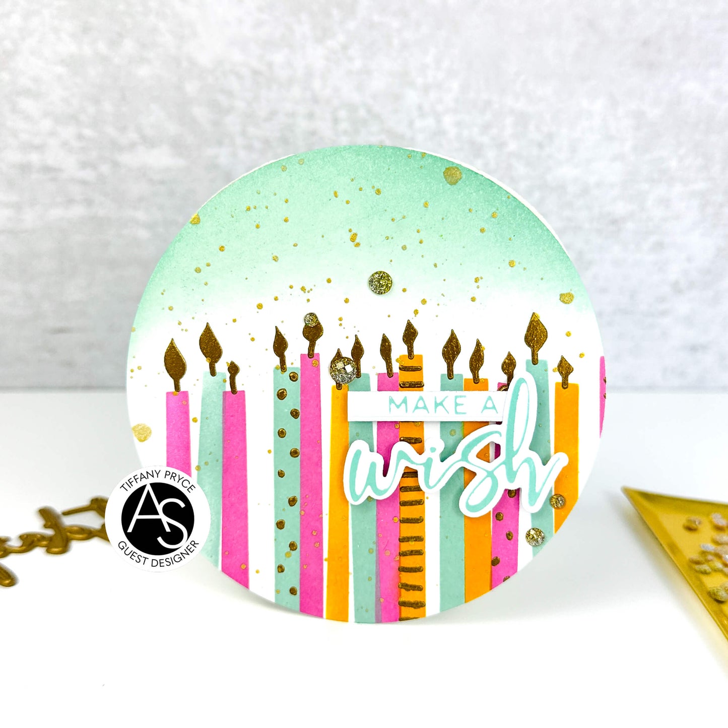 Birthday & Wish Hot Foil Plate Set