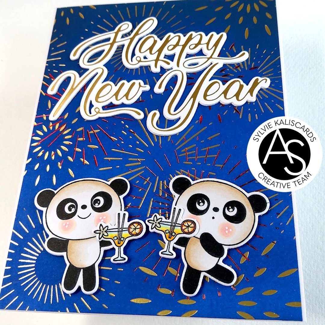 Happy New Year Hot Foil Plate