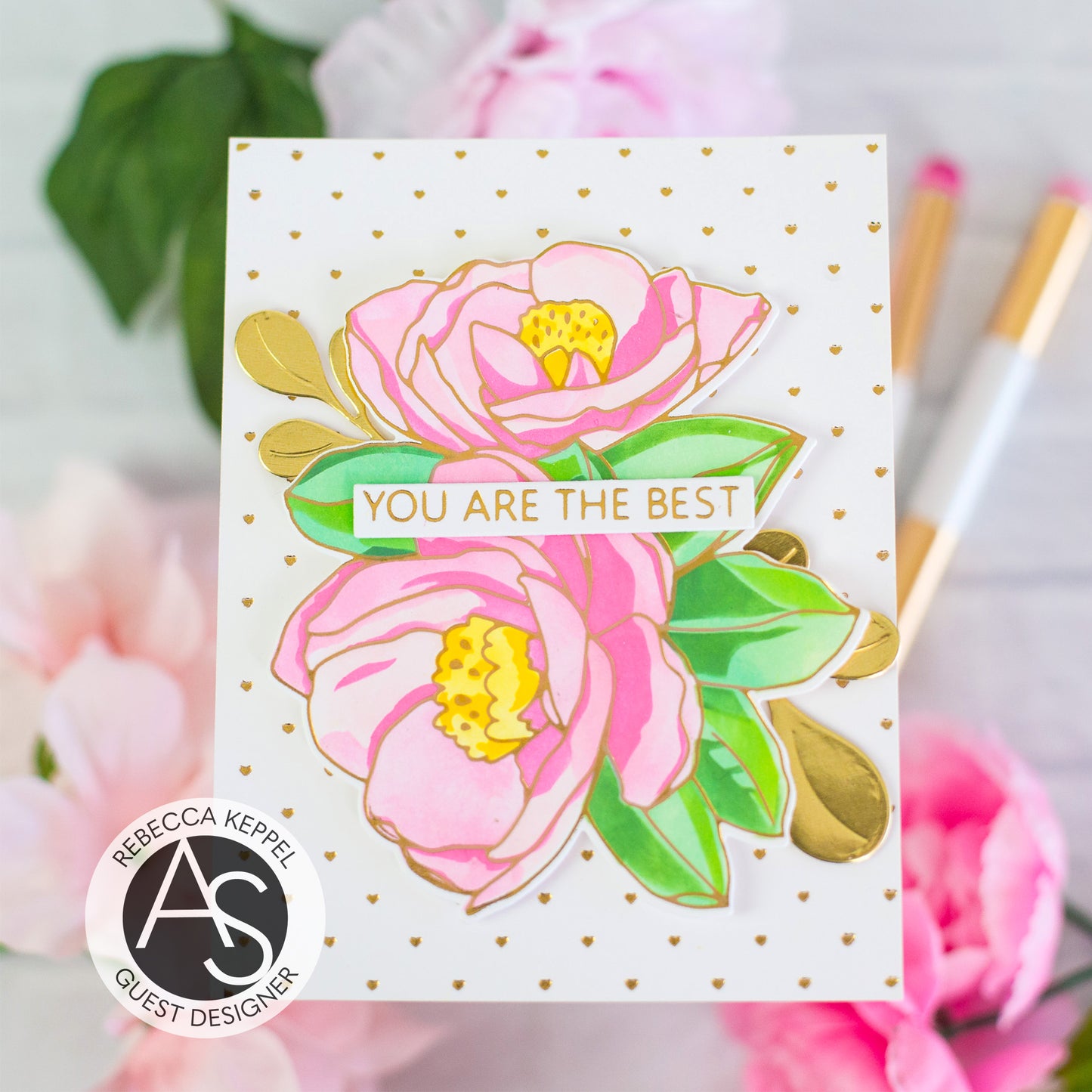 Heartfelt Blooms Hot Foil Plate