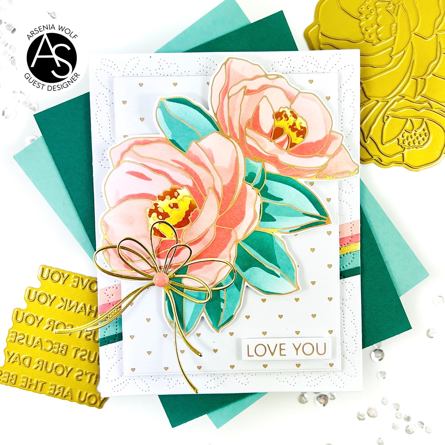 Heartfelt Blooms Hot Foil Plate