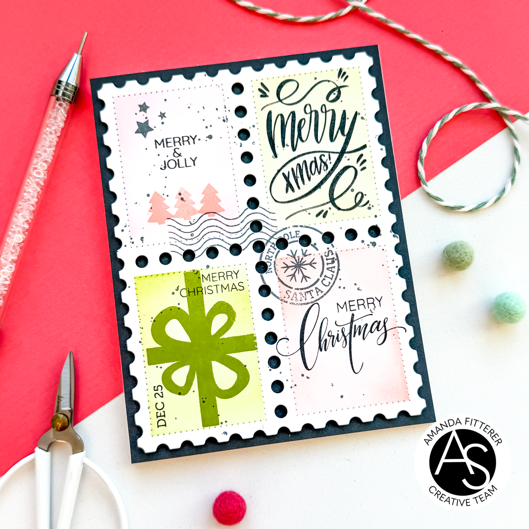 Christmas Postage Stamps Stamp Set 4*6