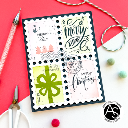Christmas Postage Stamps Stamp Set 4*6