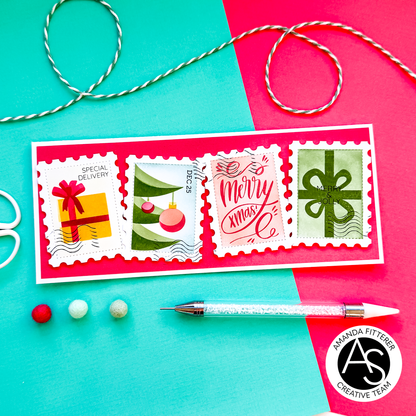 Christmas Postage Stamps Stamp Set 4*6