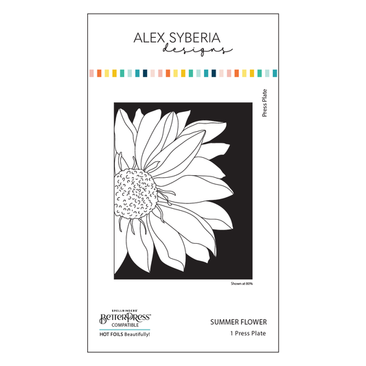Summer Flower Press Plate