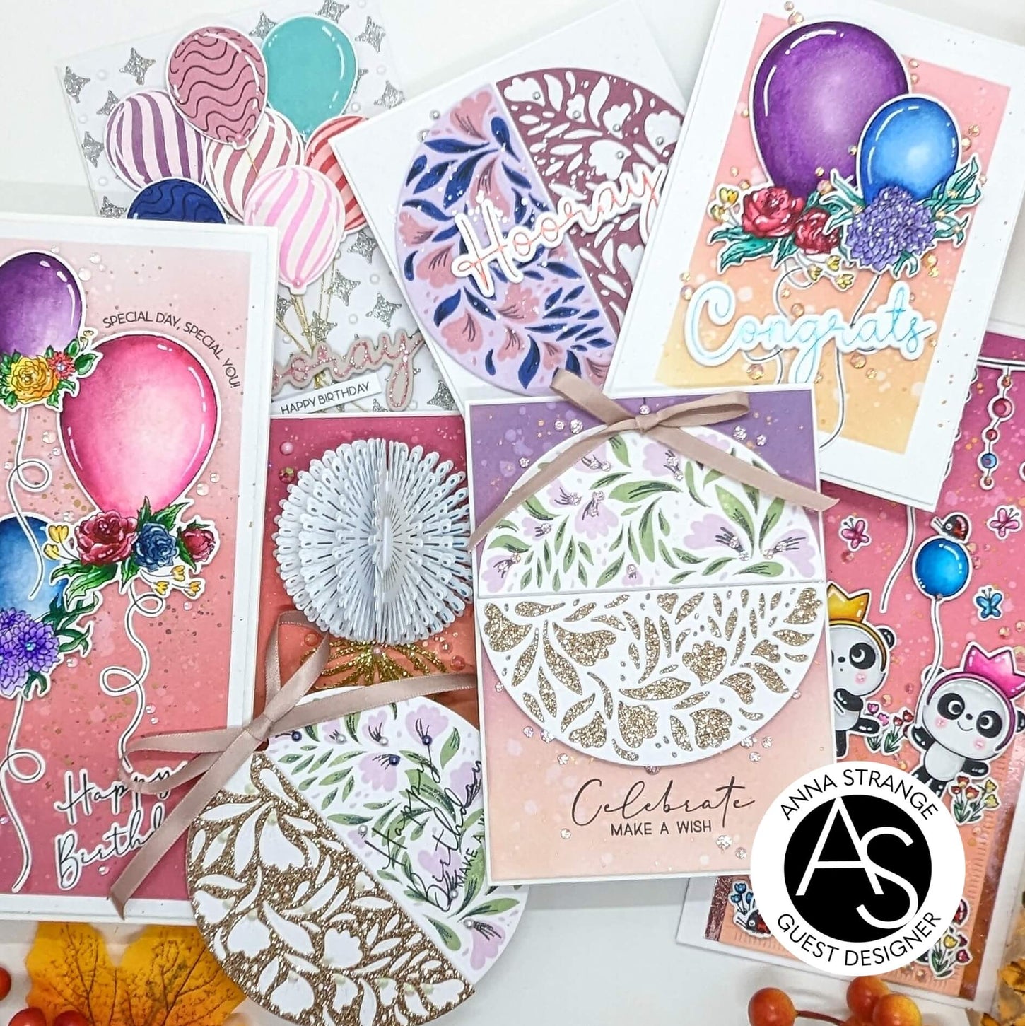 Floral Balloon Extravaganza Stamp Set