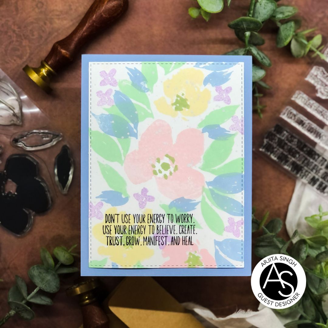 Watercolour Flowers Stamp Set