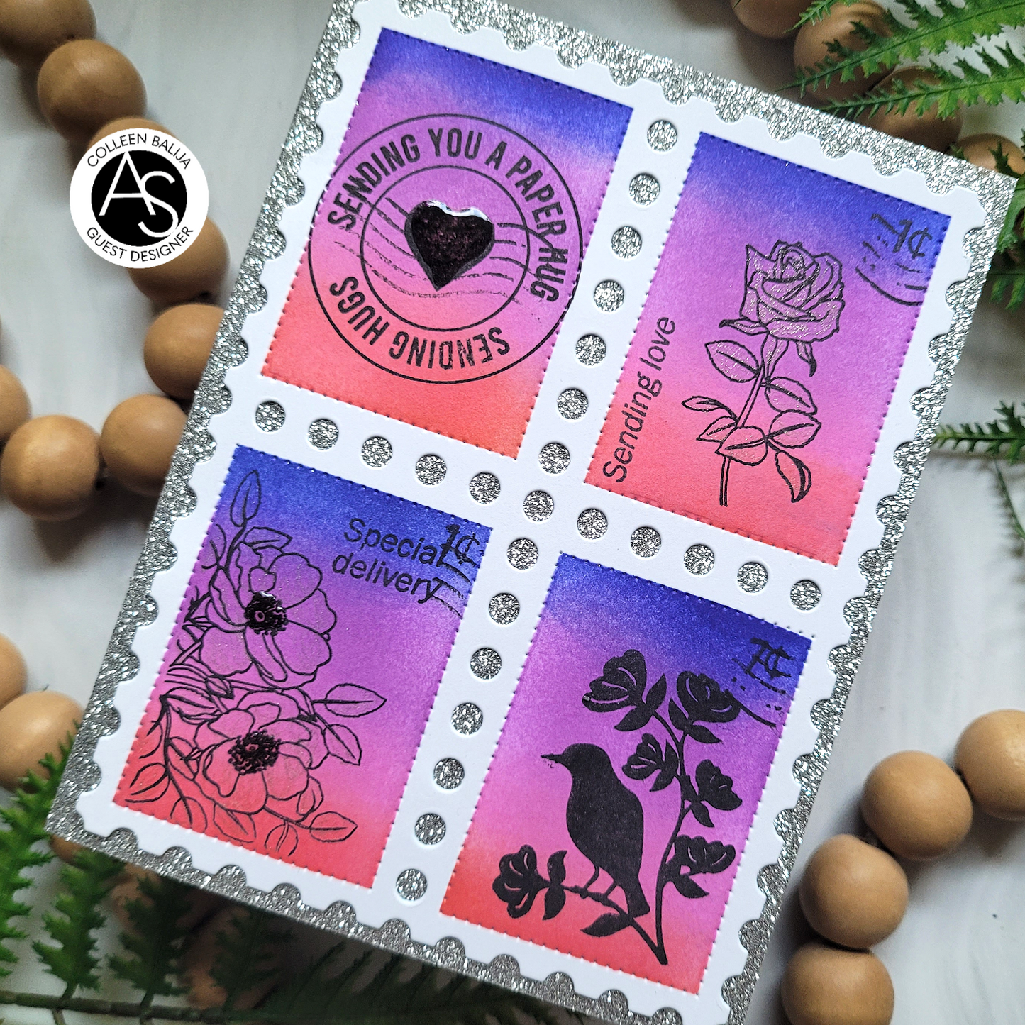 Postage Stamps Stencil