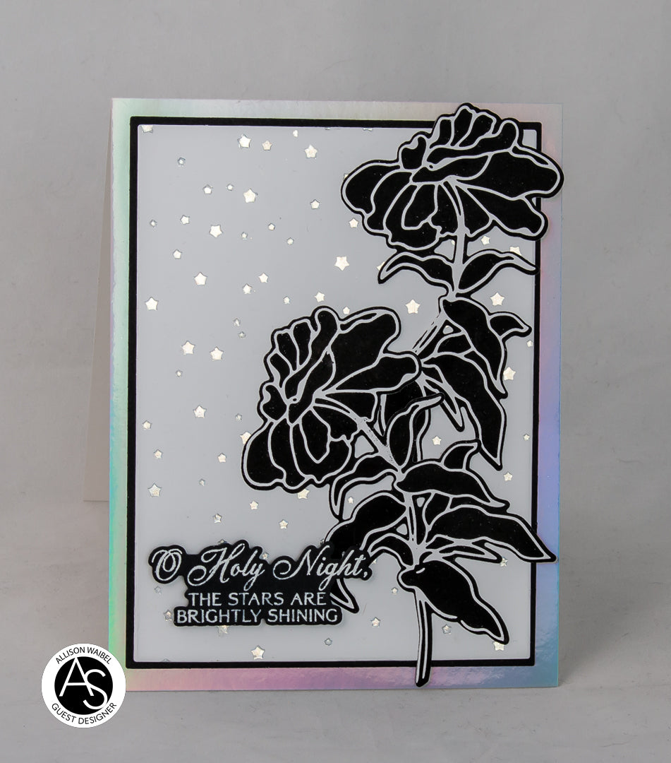Midnight Blooms Hot Foil Plate Set