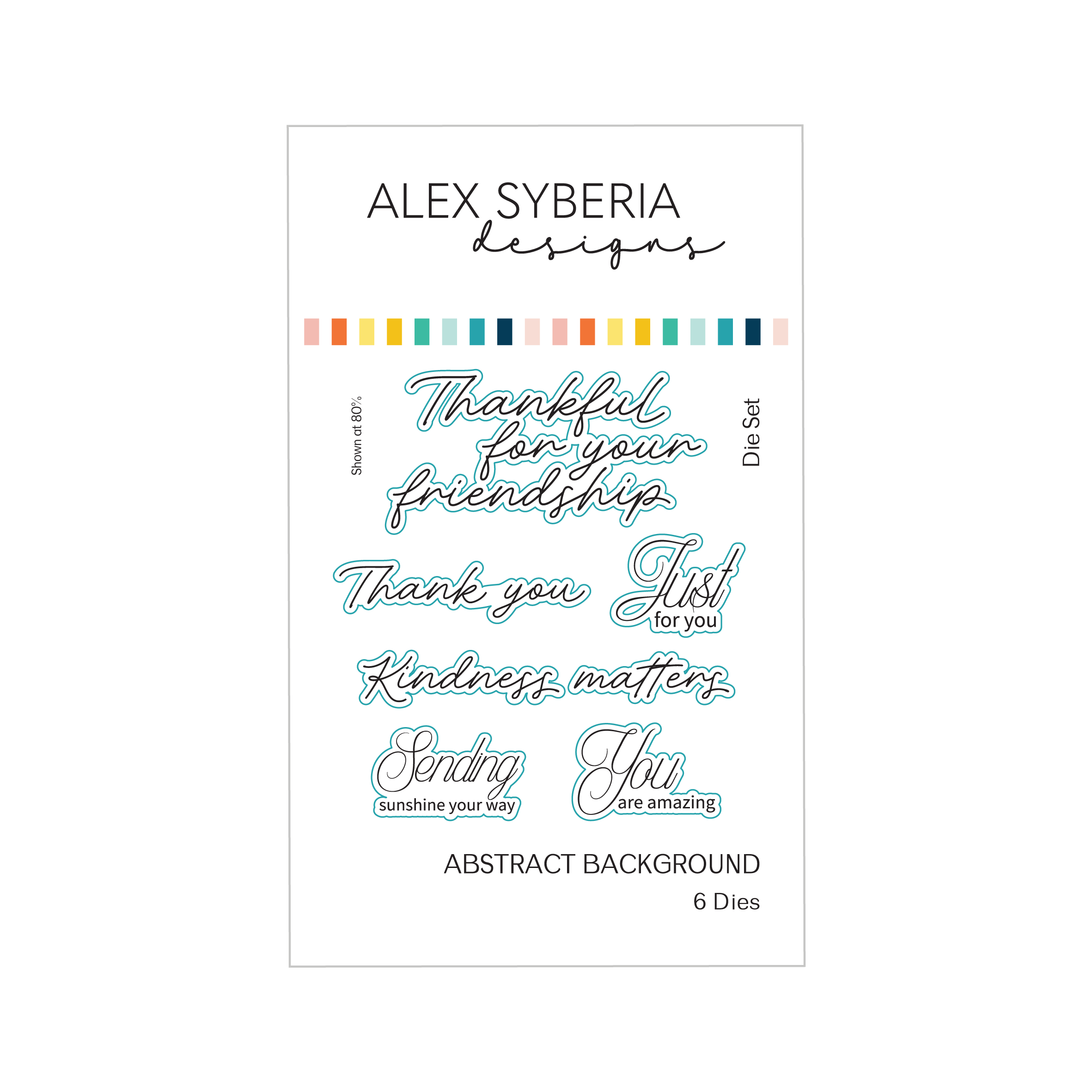 Abstract Background Die Set – Alex Syberia Designs