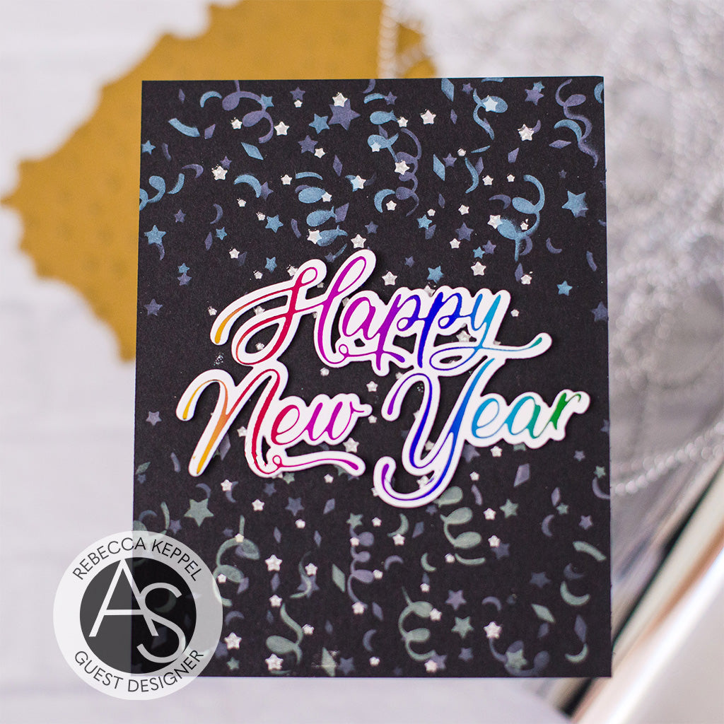 Happy New Year Hot Foil Plate