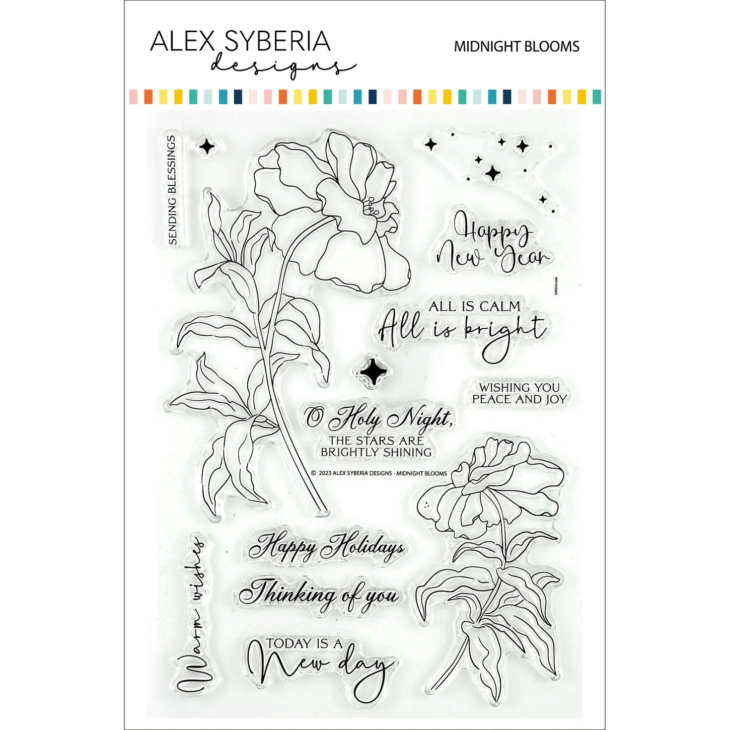Midnight Blooms Stamp Set