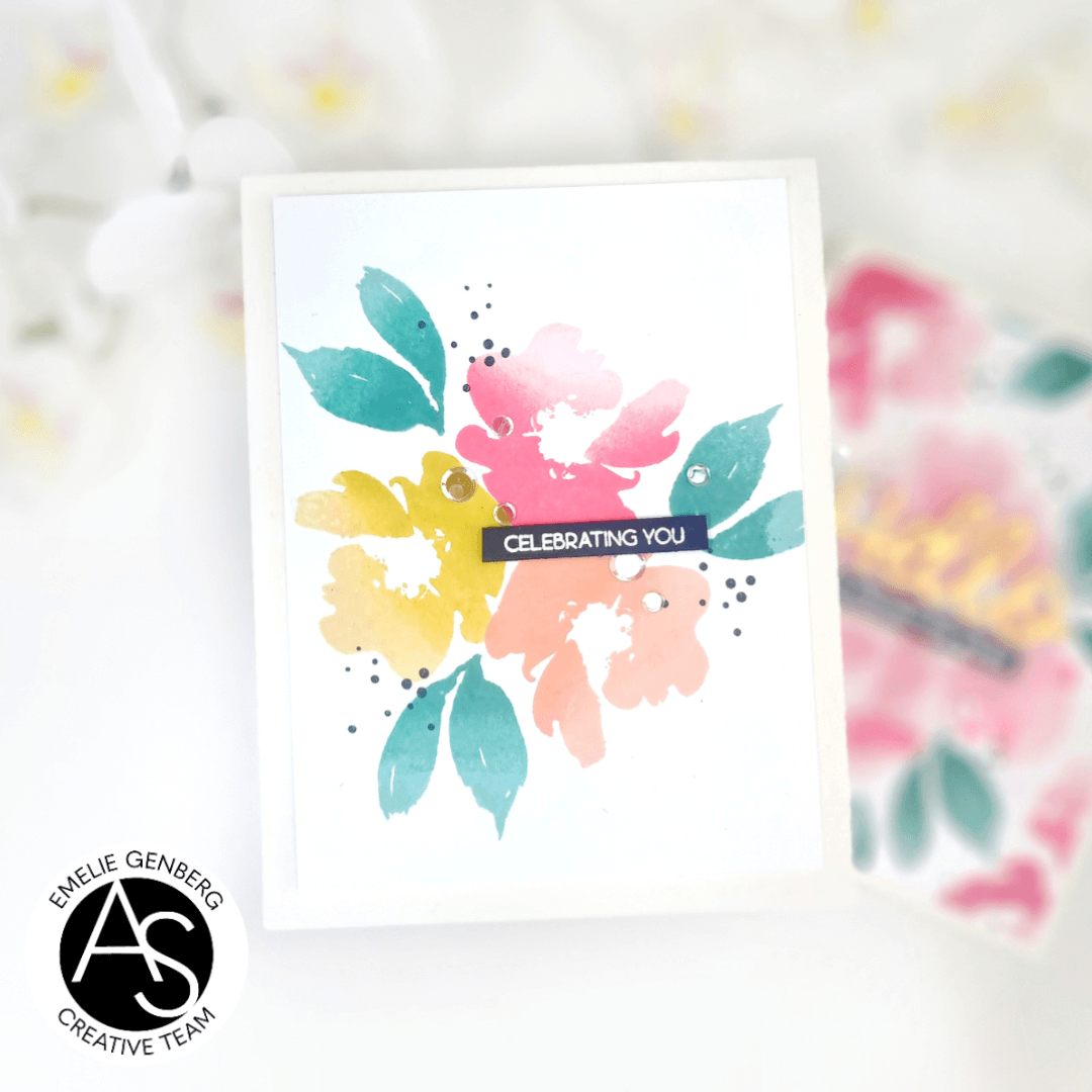 Watercolour Flowers Stamp Set
