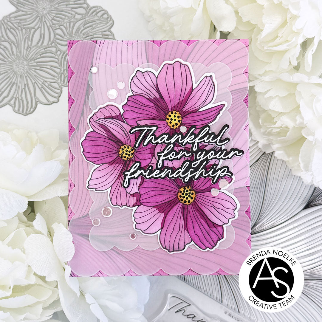 Minimalist Flowers Press Plate & Die Set & Stencil Bundle