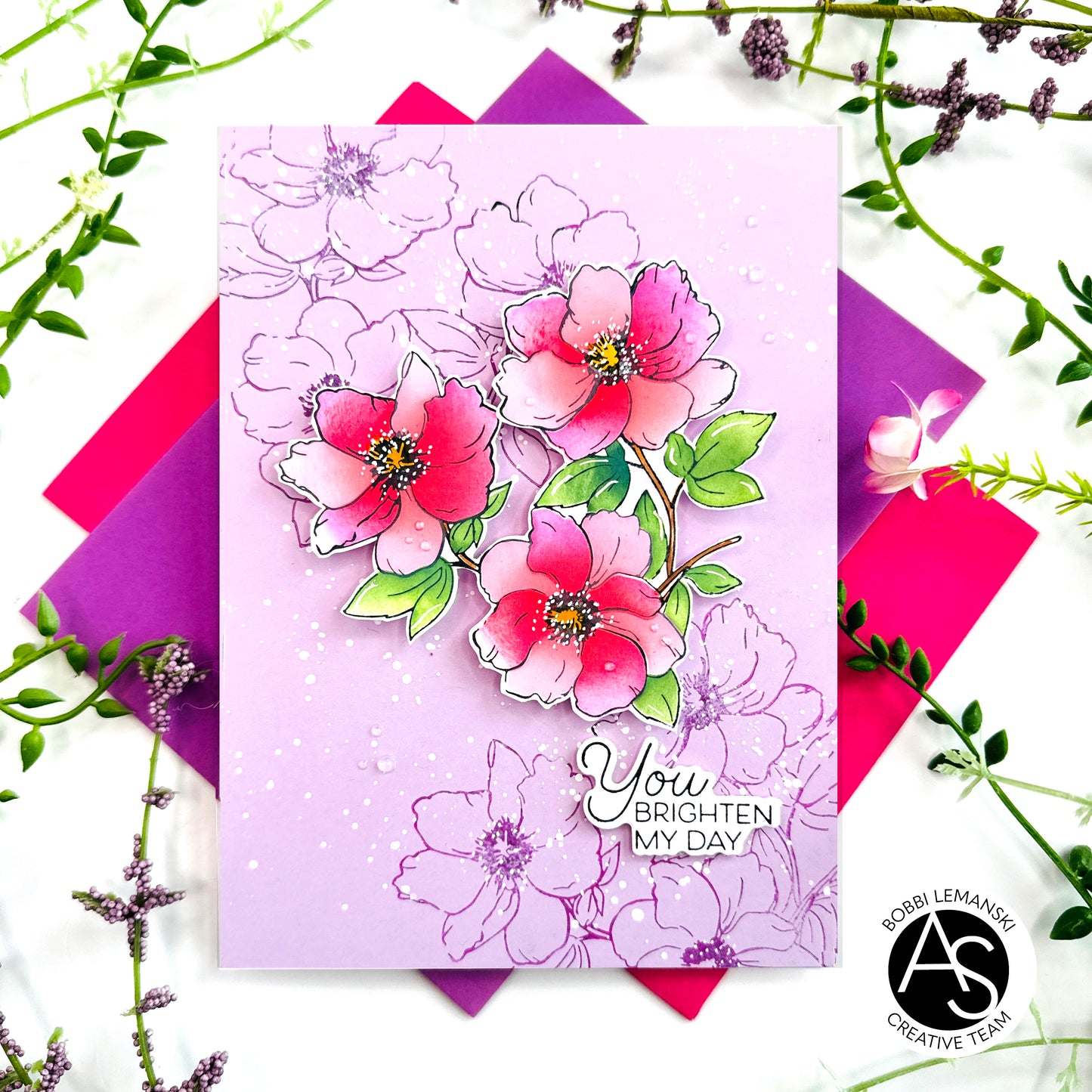 Floral Trio Press+Hot Foil Plate & Stencil Bundle