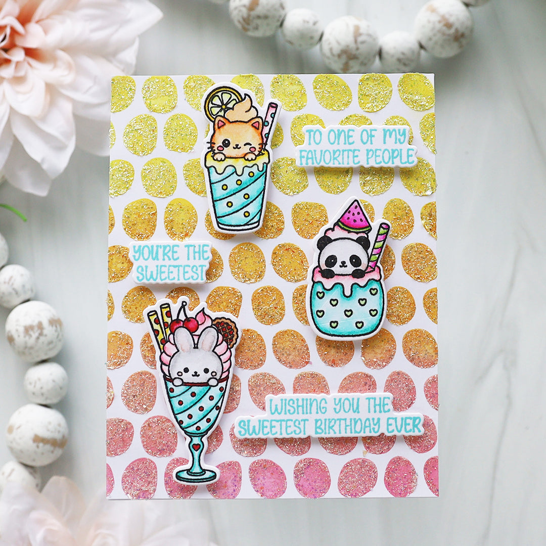 Whimsical Dots Stencil
