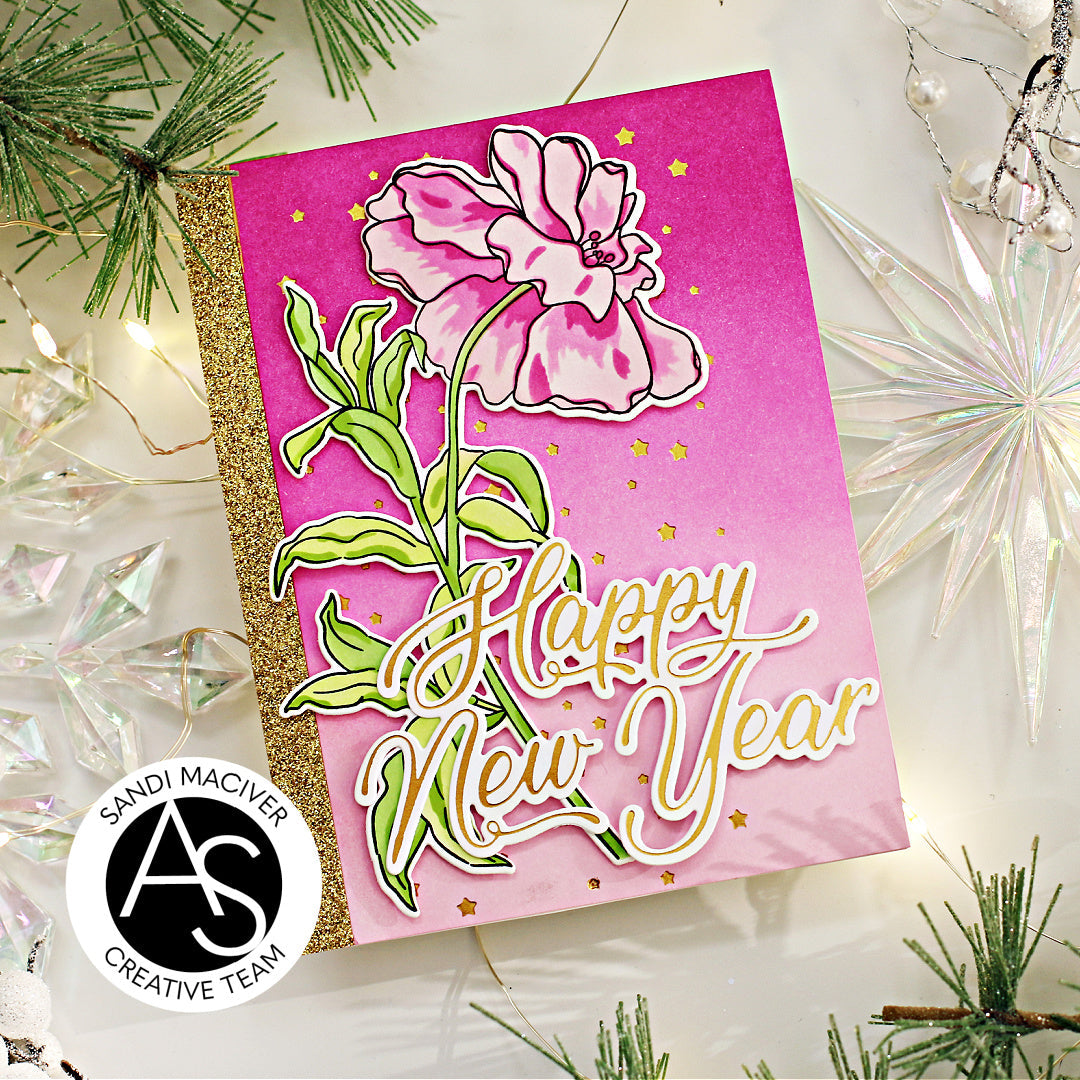 Happy New Year Hot Foil Plate