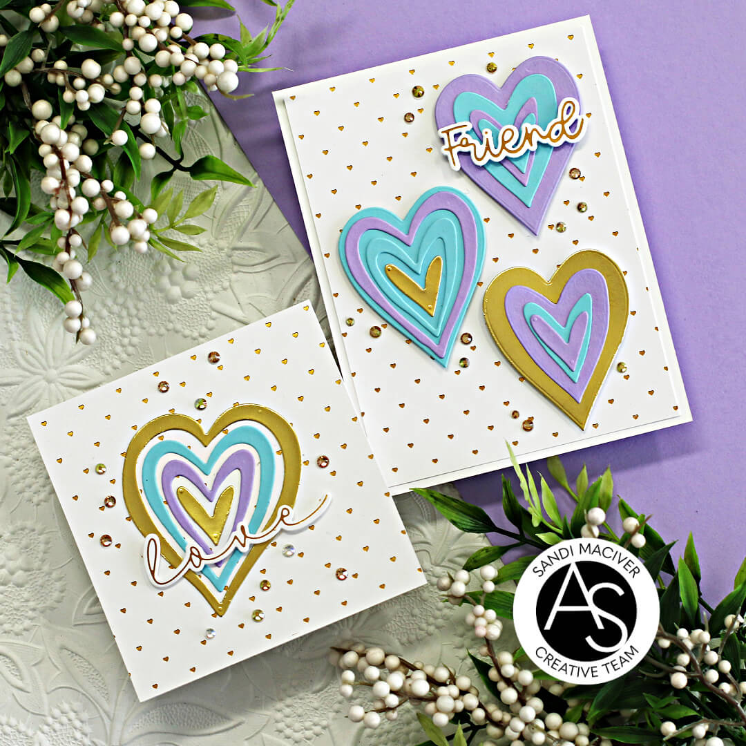 Tiny Hearts Hot Foil Plate