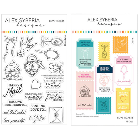 Love Tickets Stamp & Die Bundle
