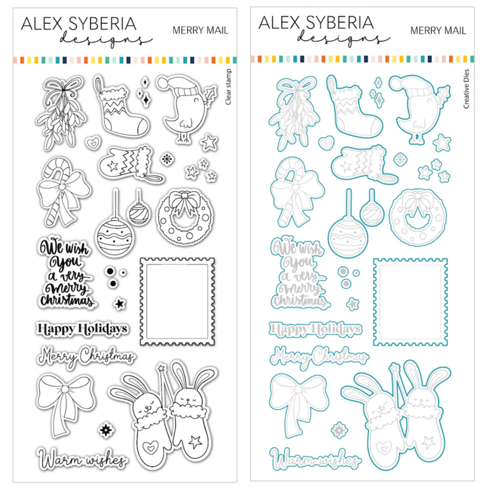 Merry Mail Stamp & Die Bundle