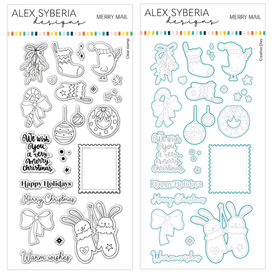 Merry Mail Stamp & Die Bundle