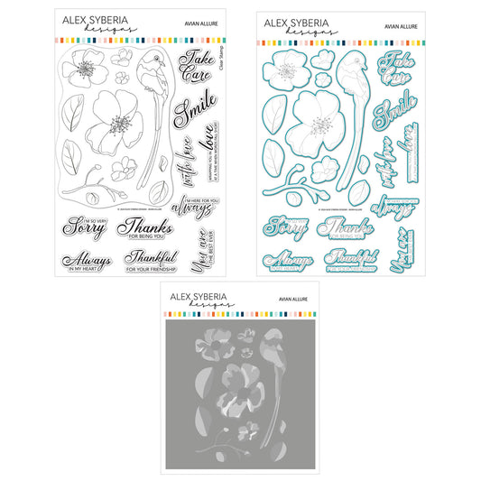 Avian Allure Stamp/Die/Stencil Bundle