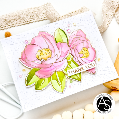 Heartfelt Blooms Hot Foil Plate