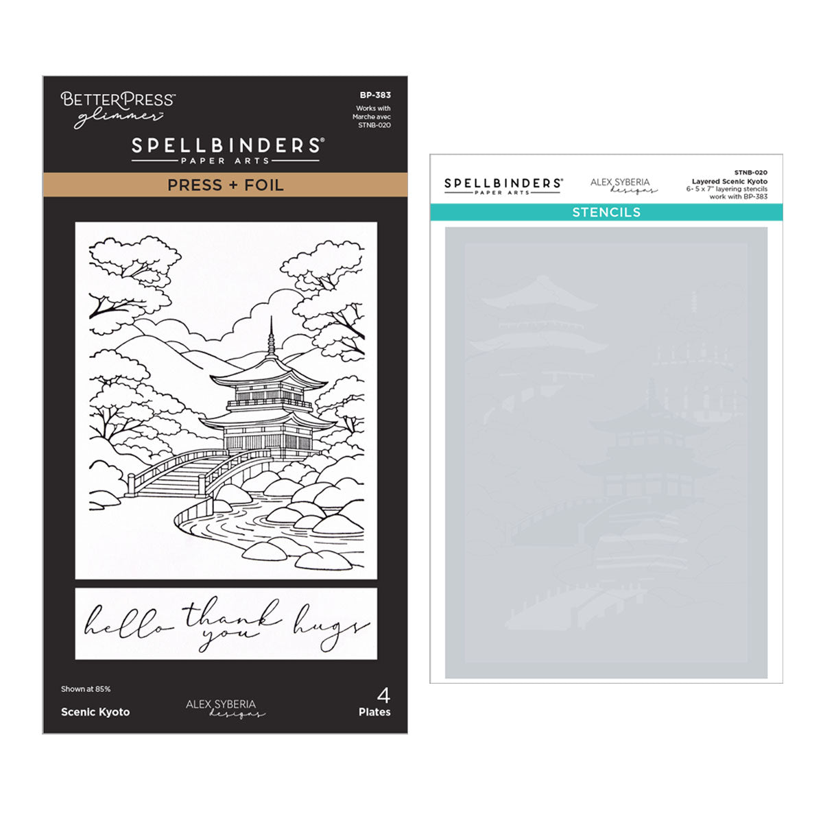 Autumn in Kyoto Press + Foil & Stencil Bundle by Alex Syberia