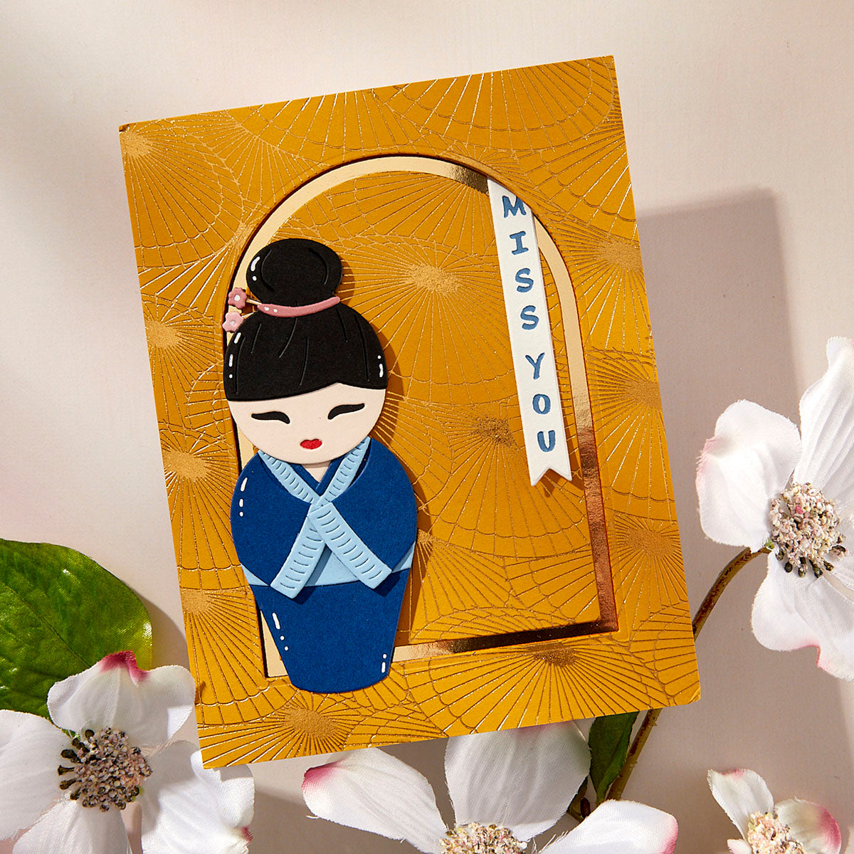 Kokeshi Dolls Etched Dies