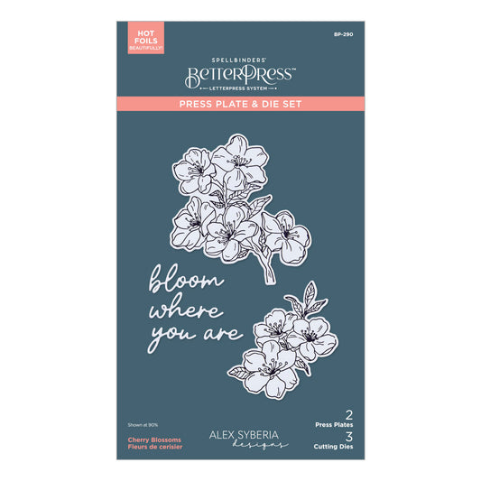 Cherry Blossoms BetterPress Plate & Die Set