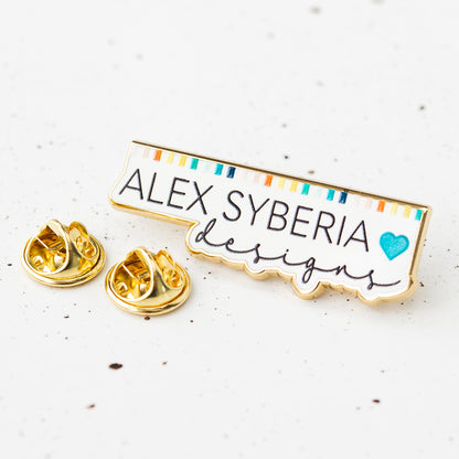 Brand Logo Alex-syberia-designs-enamel pin