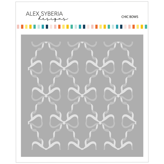 Chic Bows Stencil Set