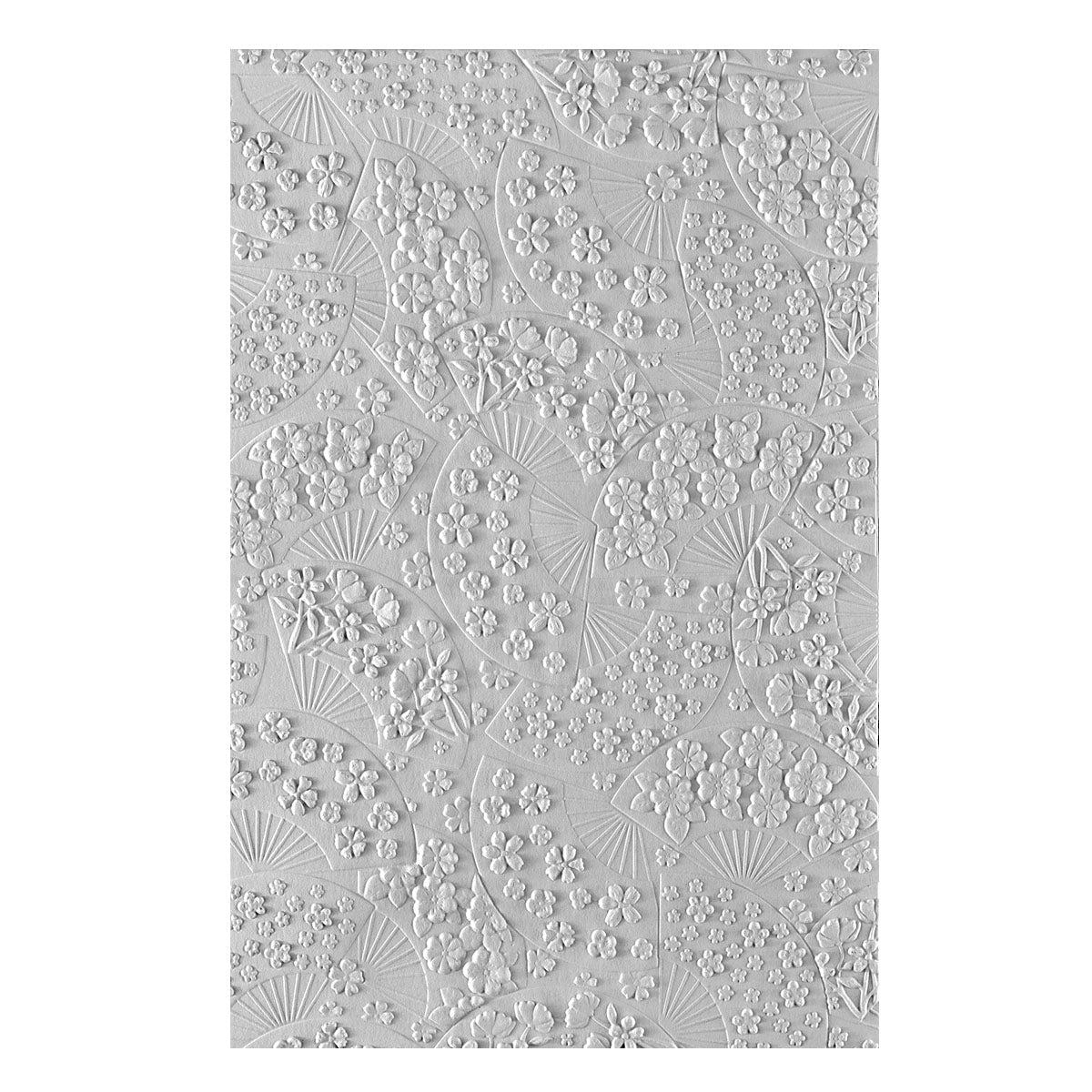 Floral Fans 3D Embossing Folder