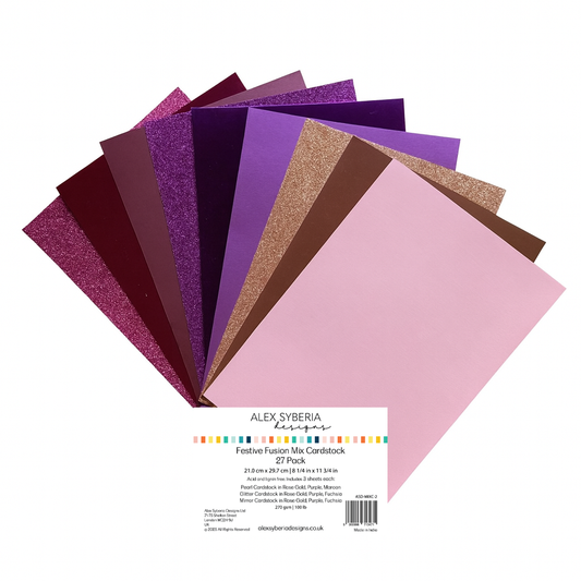 Festive Fusion Mix Cardstock 27 Pack