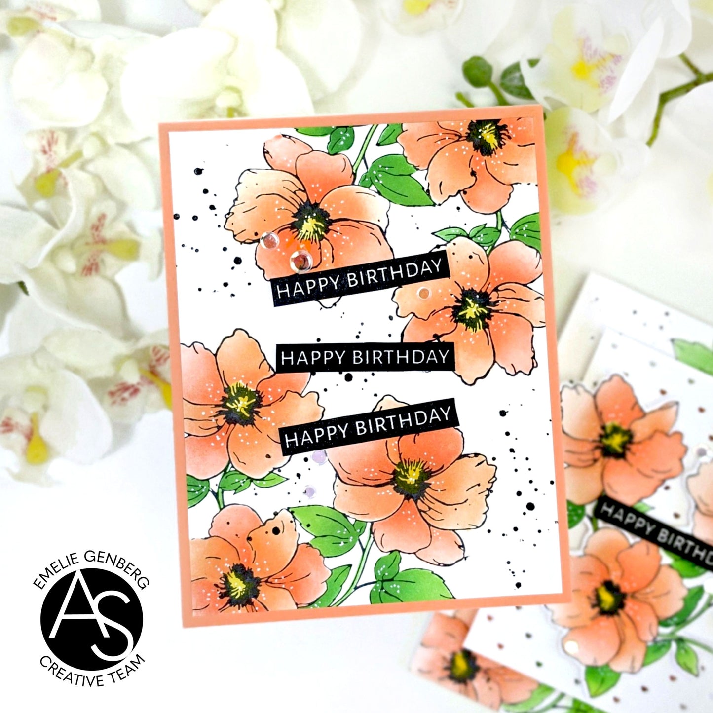 Floral Trio Press+Hot Foil Plate & Stencil Bundle
