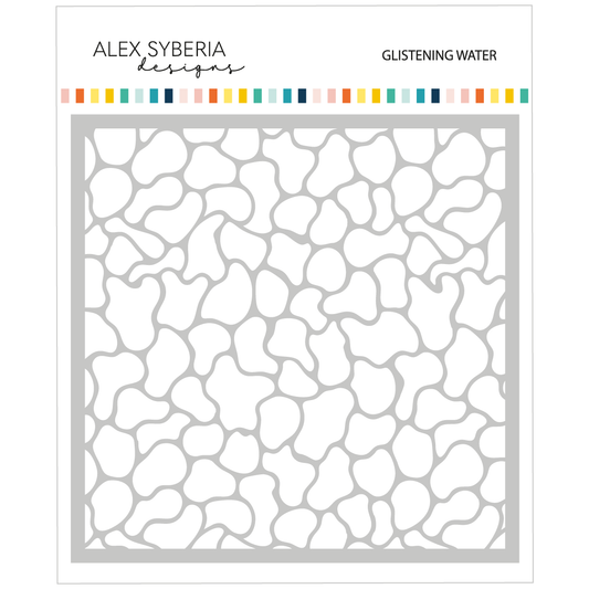 Glistening Water Stencil