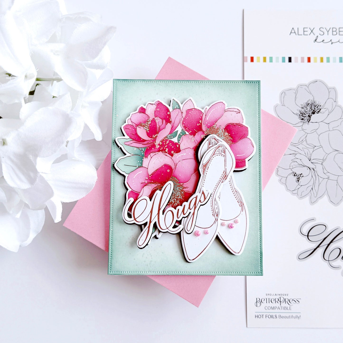 Hugs in Bloom Press Plate & Die Set
