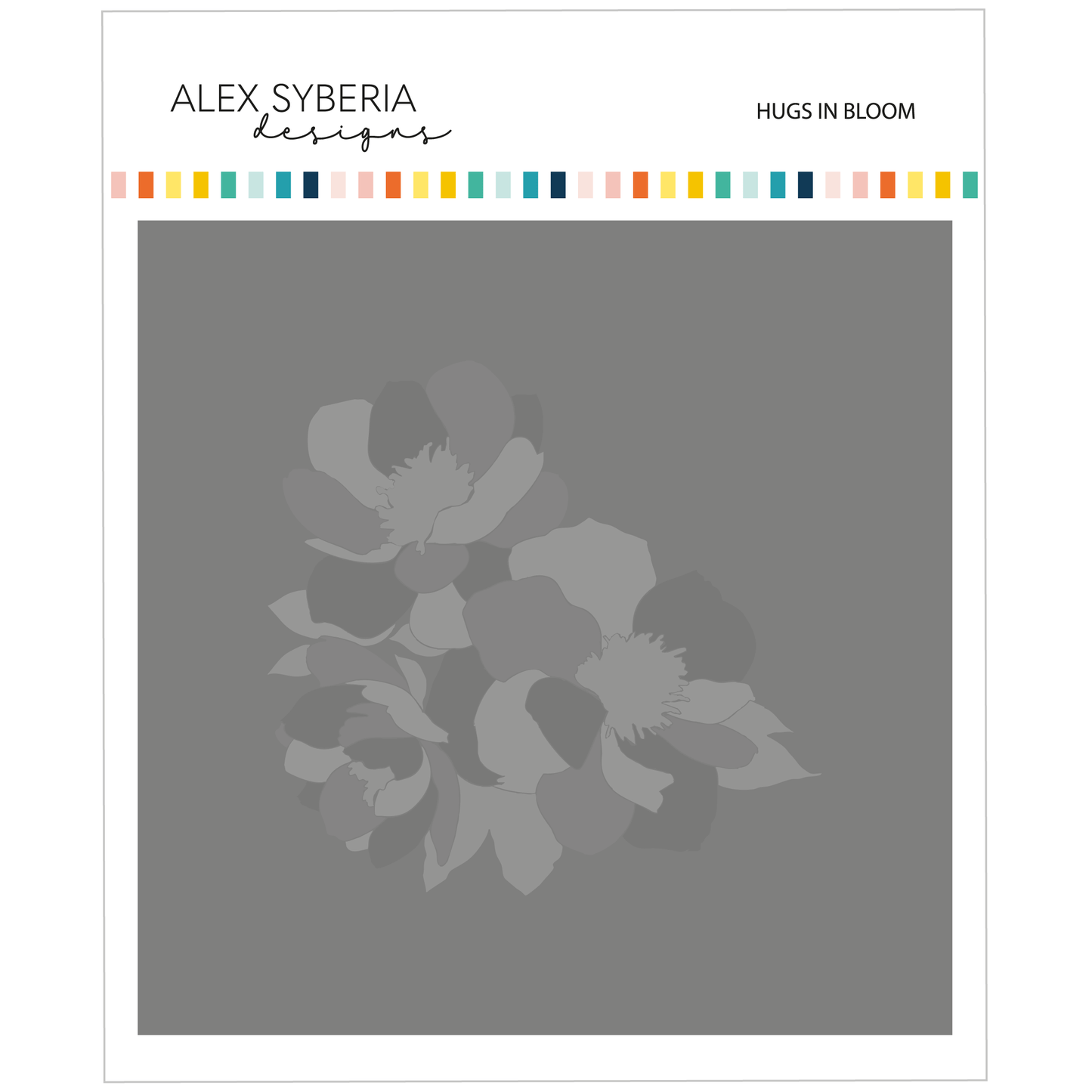 Hugs in Bloom Stencil Set