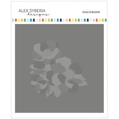 Hugs in Bloom Stencil Set