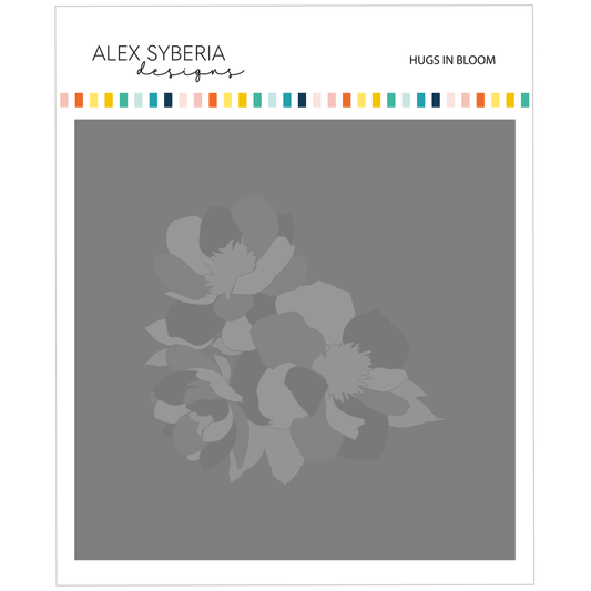 Hugs in Bloom Stencil Set