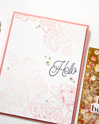 Peony Blossoms Press Plate Set