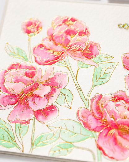 Peony Blossoms Press Plate Set